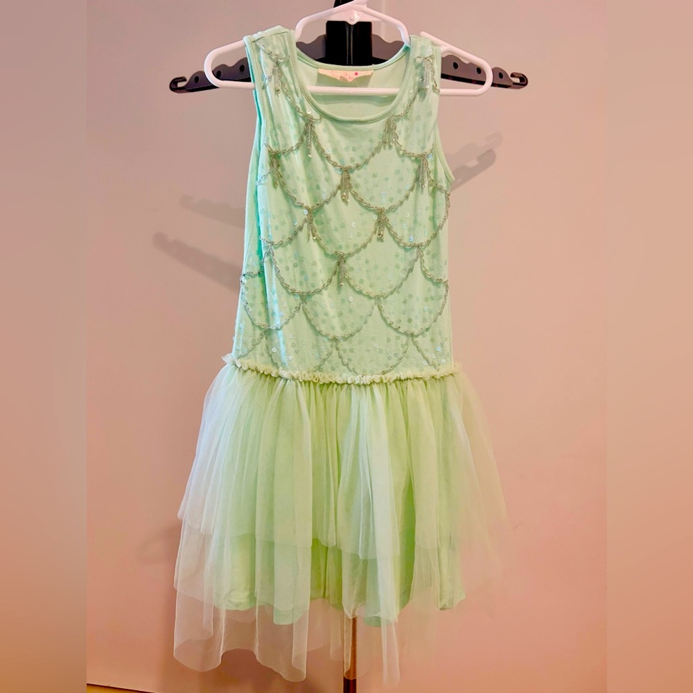 Tutu du Monde size 2-3. Lime green, light green, tutu beaded sequin dress